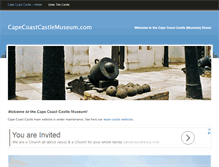 Tablet Screenshot of capecoastcastlemuseum.com